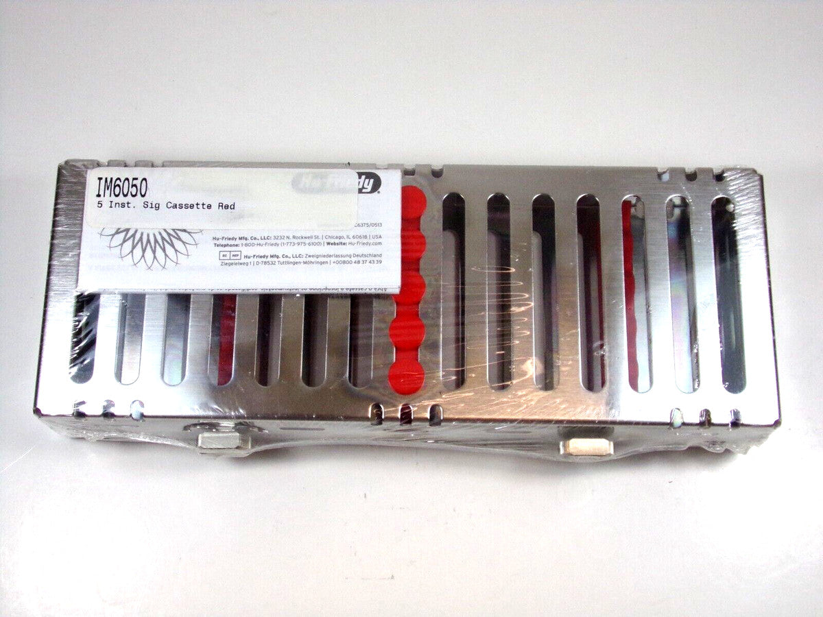 Hu-Friedy IM6050 IMS Signature Sterilization Cassette 5 Instrument Red