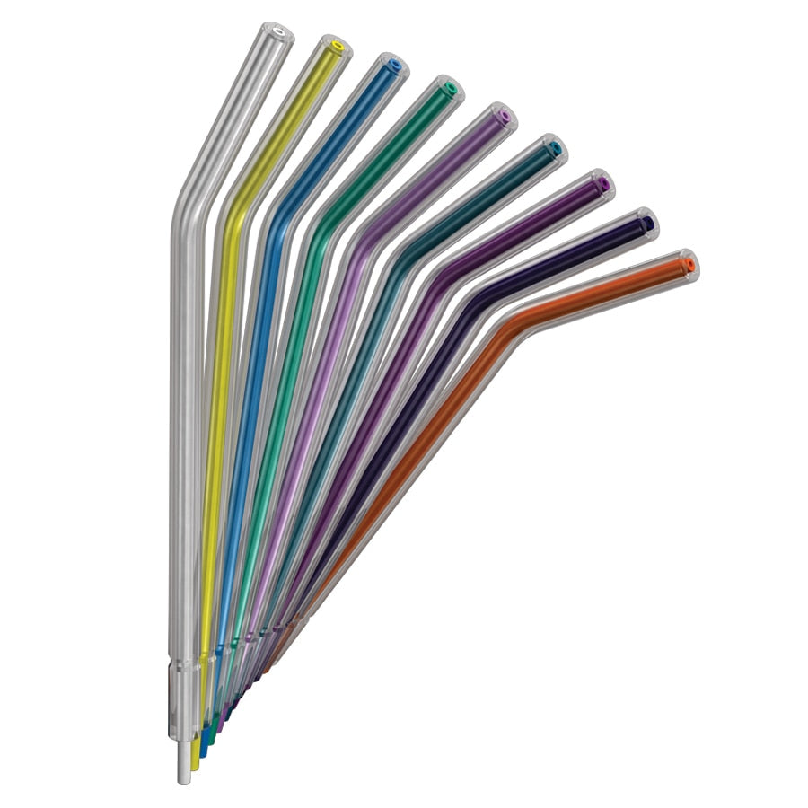 Young Dental CT1200 Crystal Tip Air/Water Syringe Tips Rainbow 250/Pk