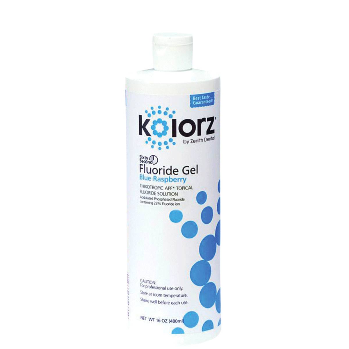DMG 777304 Kolorz Dental Fluoride Gel Blue Raspberry 16 Oz
