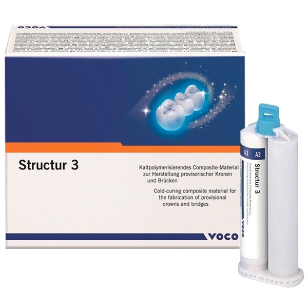 Voco 2503 Structur 3 Temporary Crown & Bridge Material Cartridge 1:1 A1 50mL