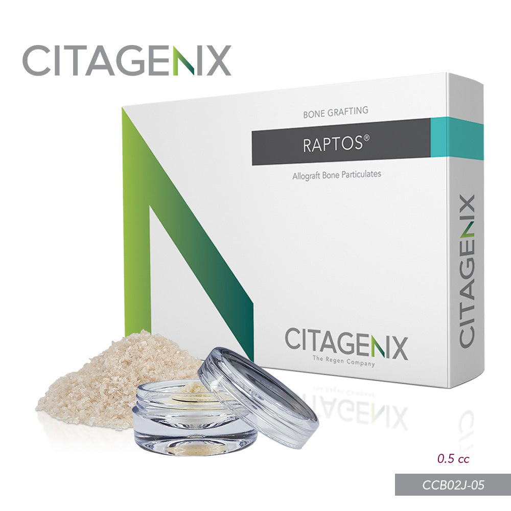 Citagenix CCB02J-05 Allograft Particles Raptos .5cc Cortico Cancellous .25-1mm Jar