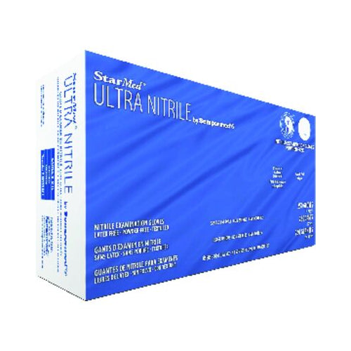 Sempermed SMTN255 Starmed Ultra Nitrile Exam Gloves Extra Large Powder Free 225/Bx