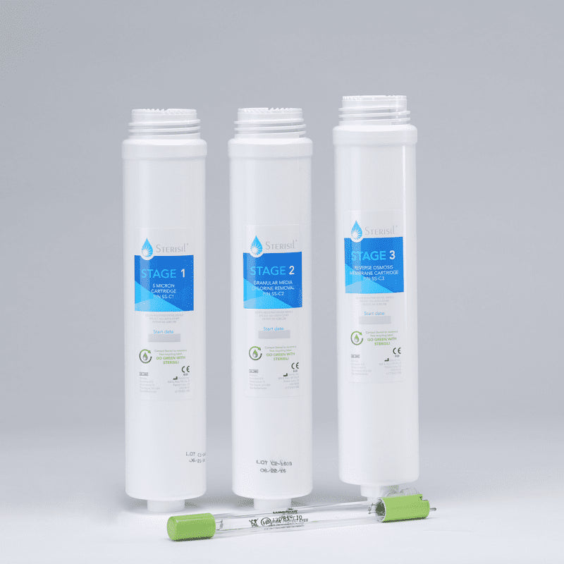 Sterisil G5-AK Dental Water Purification System Stages 1 2 & 3 + Class A UV Bulb