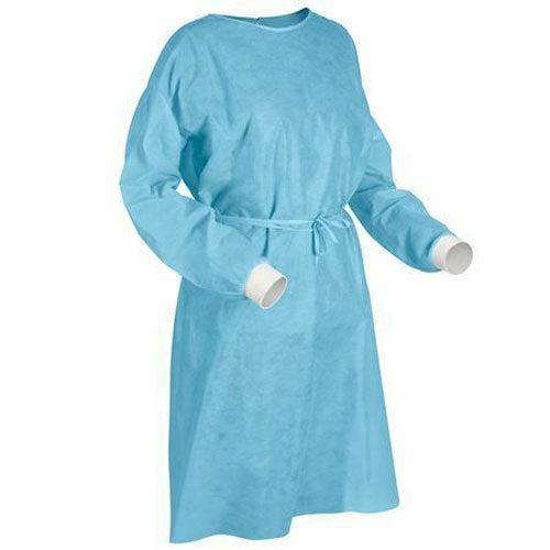 Mydent SG1001 Defend Tie-Back Full Length Disposable Protective Gowns Large 10/Pk
