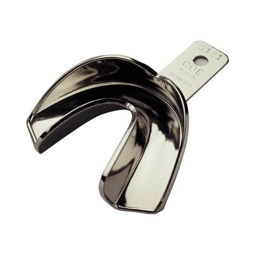 GC 264121 Full-Arch Stainless Steel Solid Impression Tray #S121 Medium Lower