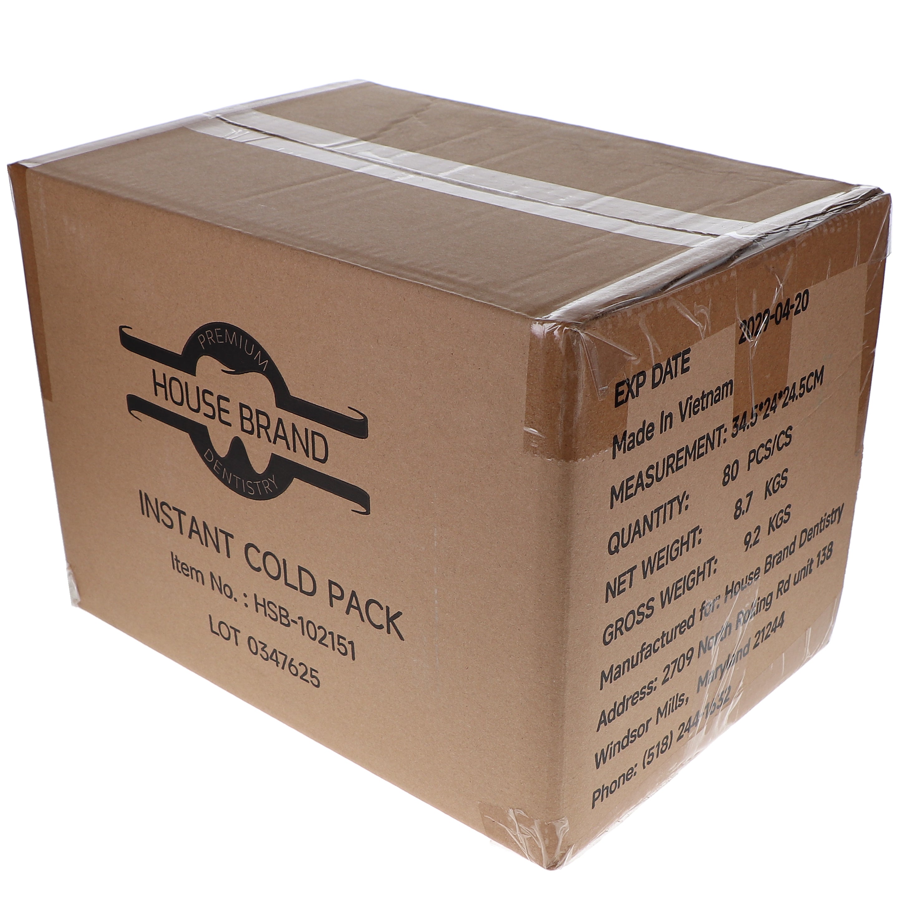 House Brand Dentistry 102151 HSB Instant Cold Packs Disposable 5