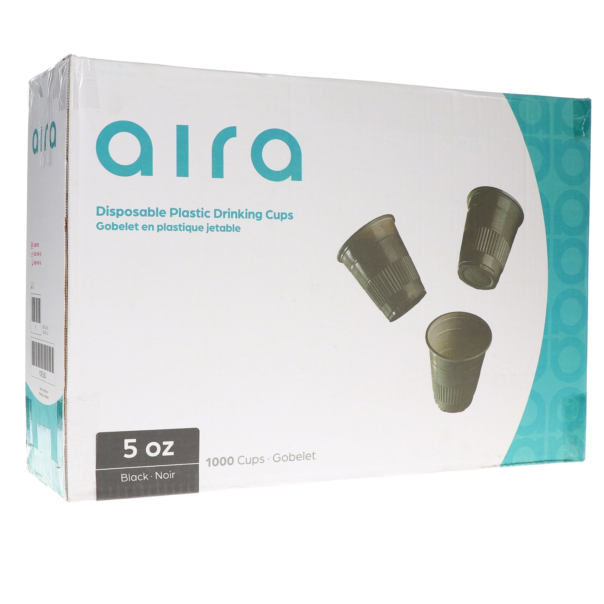 Buy Aira 109260 Plastic Disposable Drinking Cups Black 1000/Cs 5