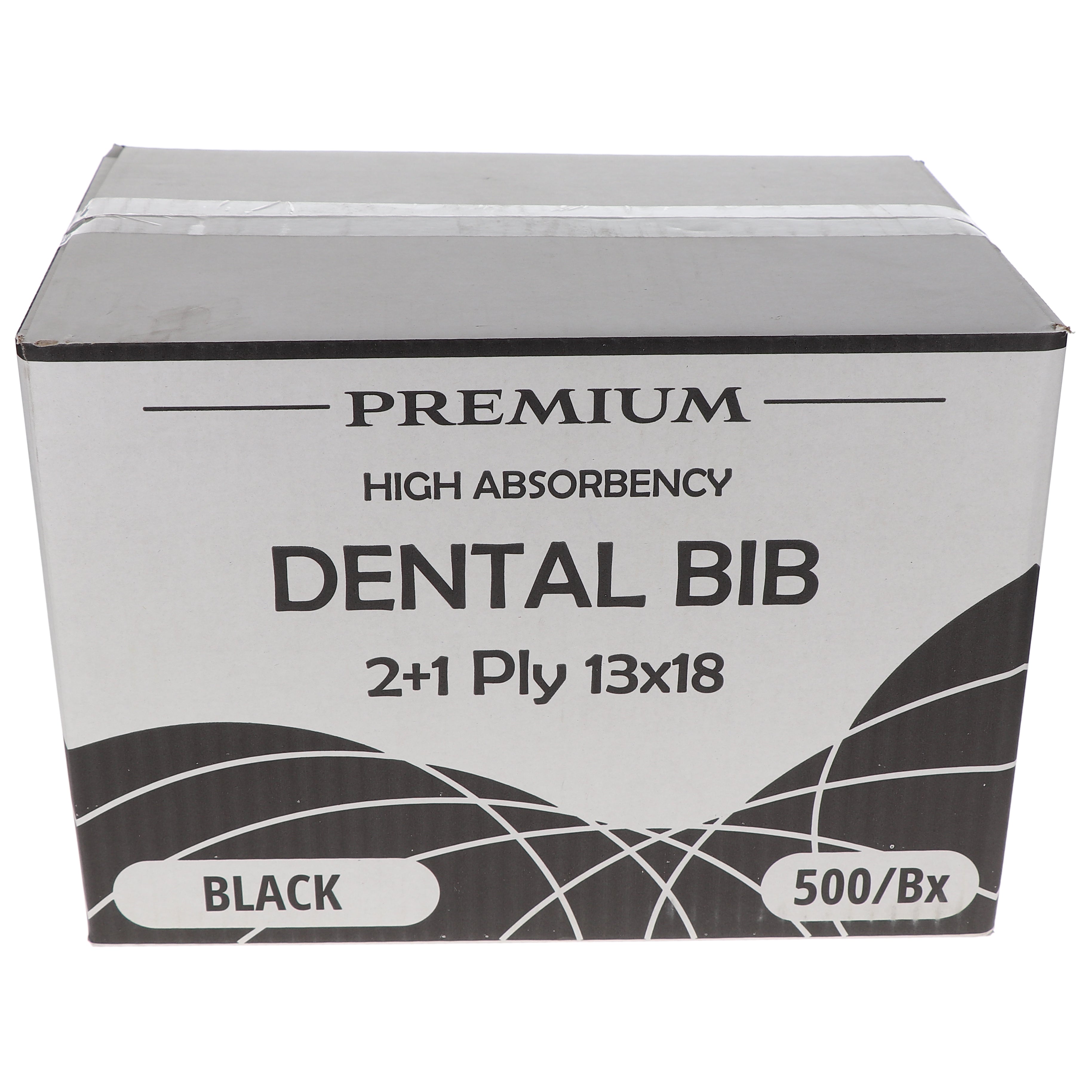 House Brand Dentistry 109223 HSB Dental Patient Bibs 2+1 Ply 13