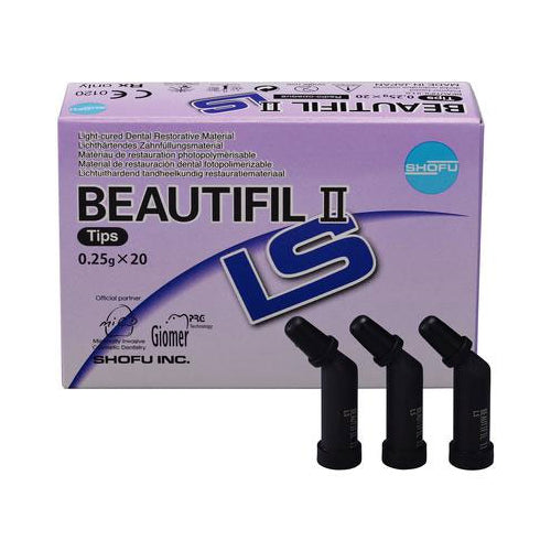 Shofu Dental Y2287 Beautifil II LS Composite Tips A3.5 20/Pk 0.25gm
