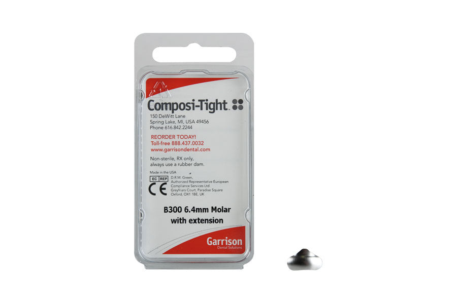 Garrison B300 Composi-Tight Sectional Molar Matrices 6.4 mm with Extension 50/Pk