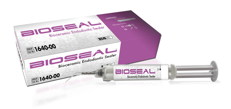 EDS 1640-00 Bioseal Bioceramic Endodontic Sealer 10gm Automix Syringe 15 Angled Endo Tips