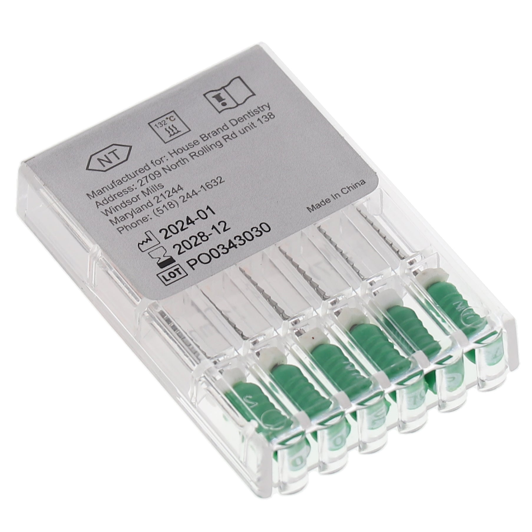 House Brand Dentistry 400414 HSB Hedstrom Endodontic Files NiTi 21mm #70 6/Pk