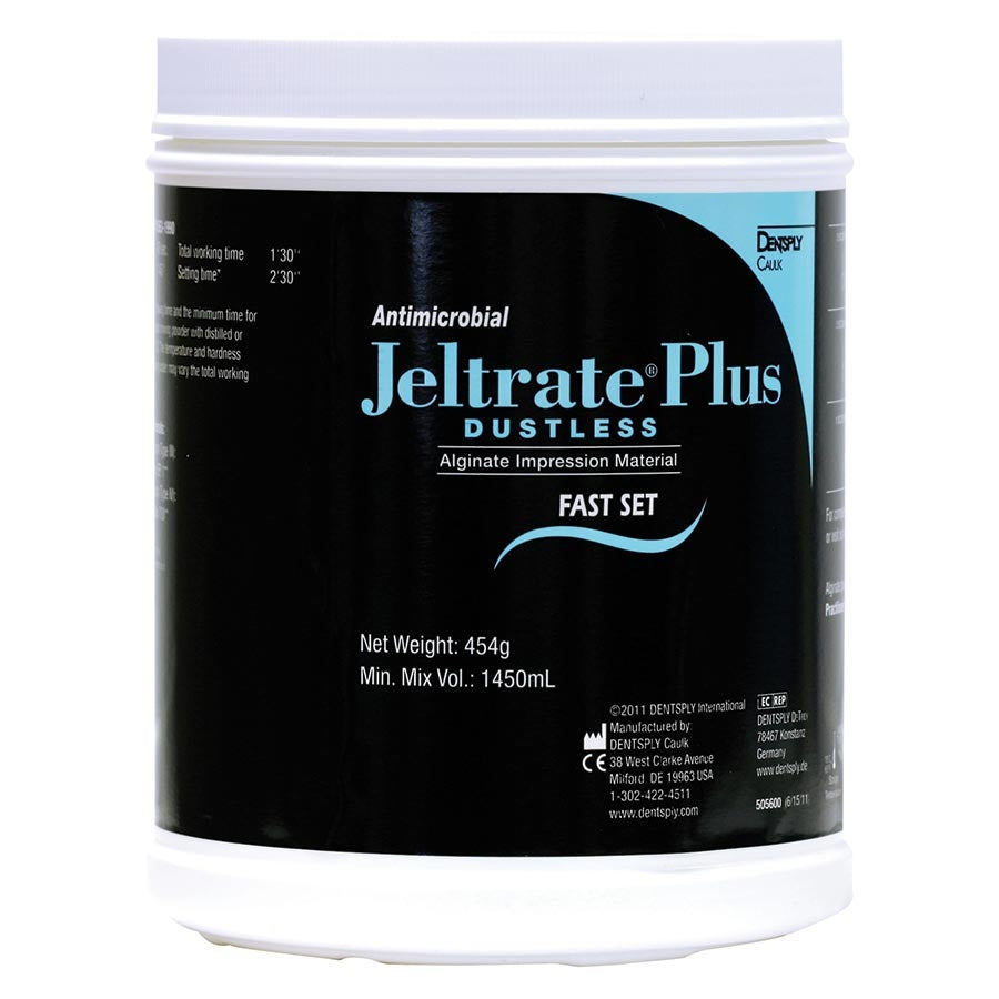 Dentsply Sirona 605603 Jeltrate Plus Dustless Alginate Fast Set 22 Lbs