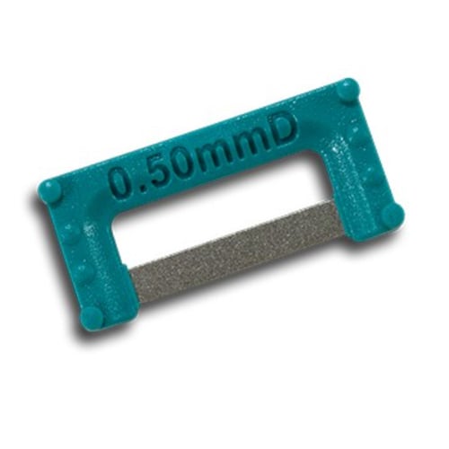 Directa 36908 ContacEZ IPR Plus Diamond Strips Double Sided Widener Coarse 0.50mm Small Teal 8/Pk