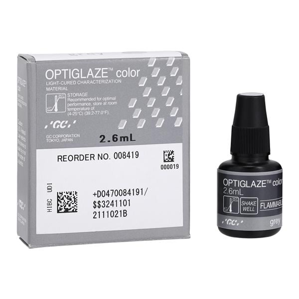 GC 008419 OptiGlaze Color Indirect Restorative Grey 2.6mL