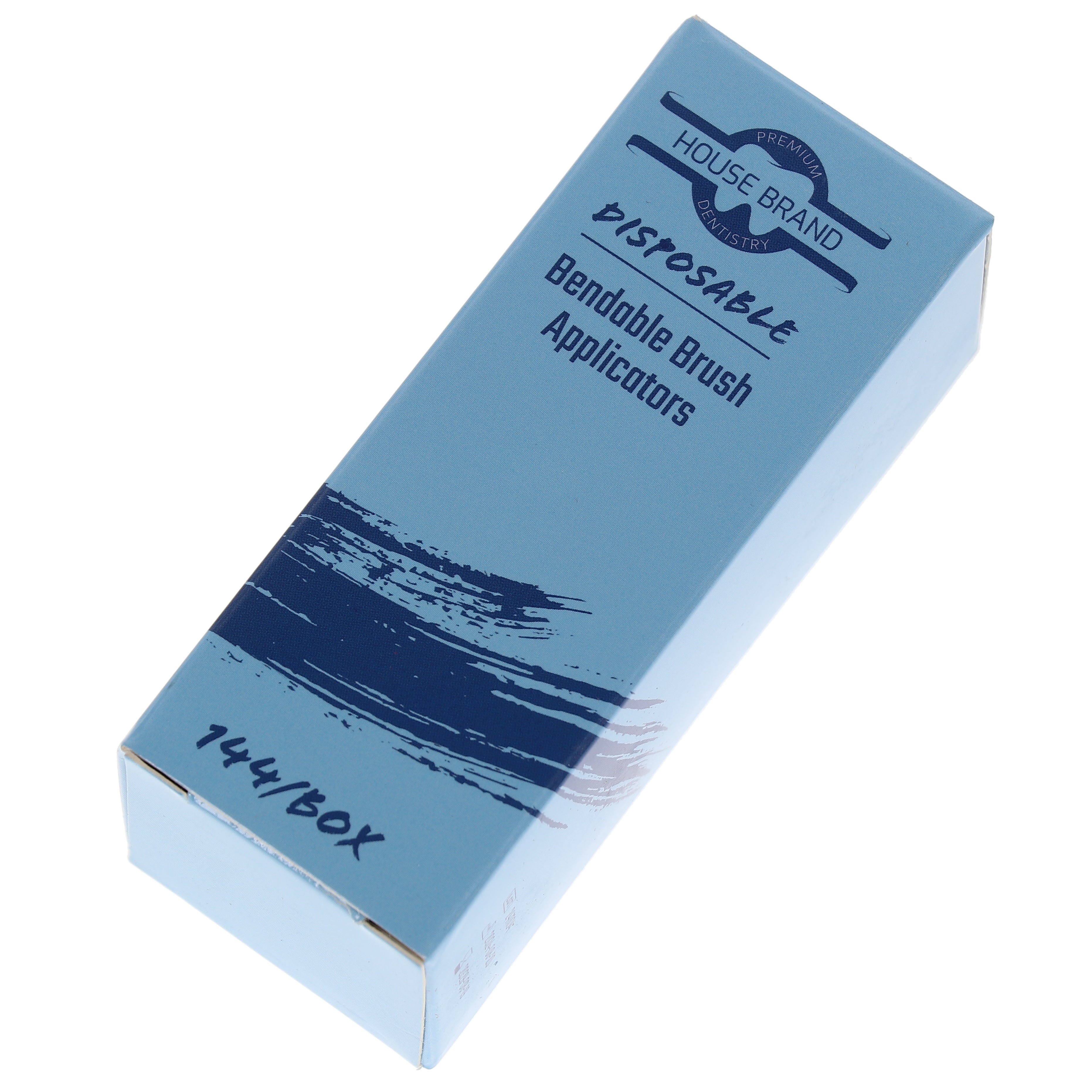 House Brand Dentistry 101325 HSB Bendable Brush Applicators Blue 144/Box
