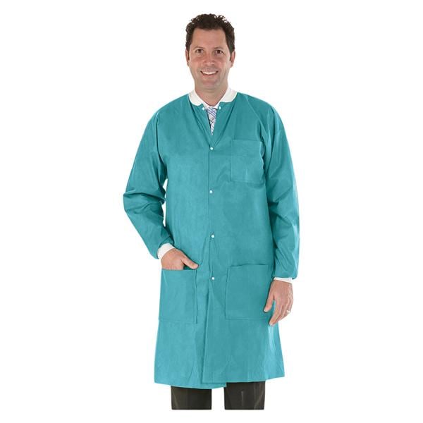 Medicom 8112-D SafeWear Hi-Perform Lab Coats Soft Blue X-Large 12/Pk