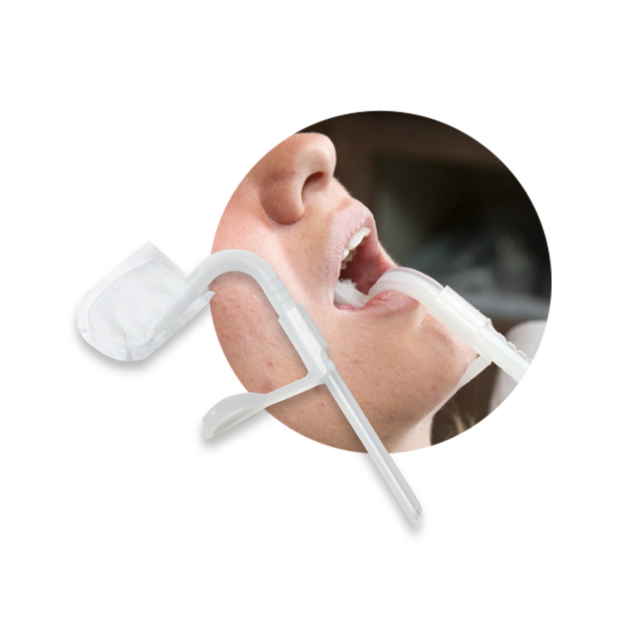 Zirc Dental 50Z953S Lingua-Fix Oral Saliva Ejectors White 10/Pk