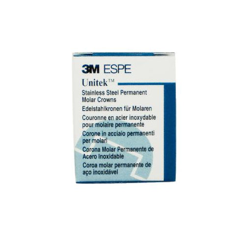 3M ESPE 900324 Unitek Permanent Stainless Steel Crowns #4UR First Molar Upper Right 5/Pk