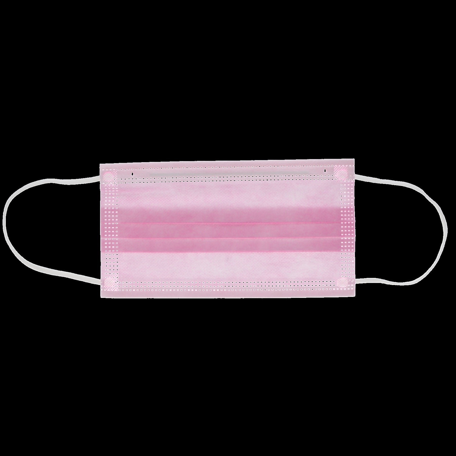 House Brand Dentistry 109121 HSB Earloop Face Masks 3-Ply ASTM Level 2 Pink 50/Bx