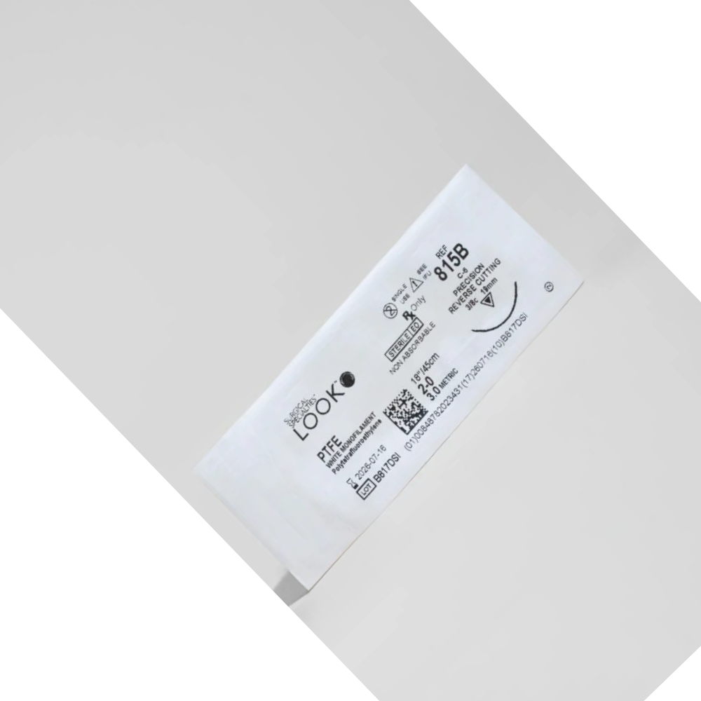 Look X815B PTFE White Mono Monofilament Sutures 2/0 18