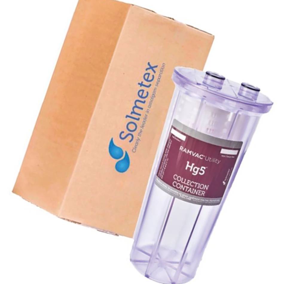 Solmetex HG5-RVC RAMVAC Utility Hg5 Collection Container with Recycle Kit