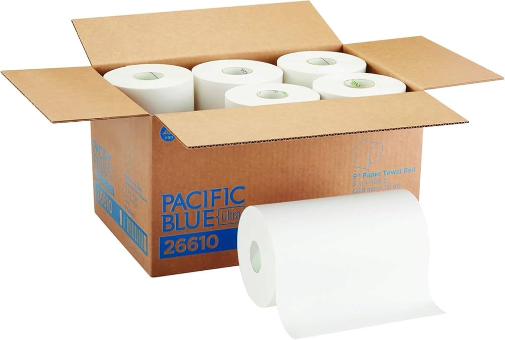 Georgia Pacific 26610 GP Pro Paper Roll Towels 9 X 400 White 6/Pk