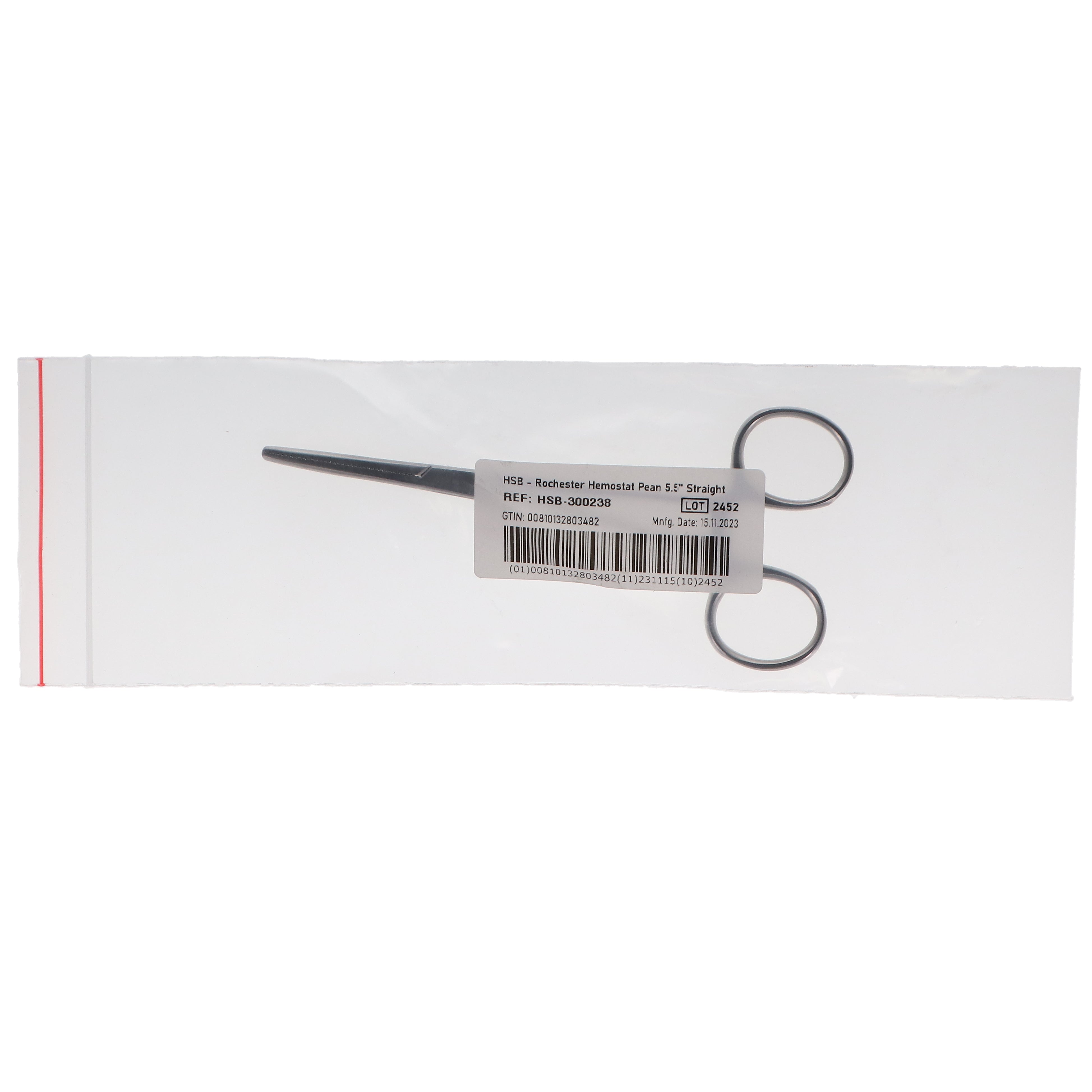 House Brand Dentistry 300238 HSB Rochester Pean Dental Hemostat 5.5'' Straight