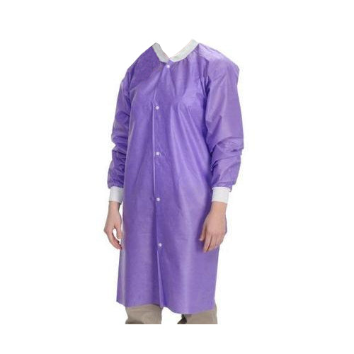 ValuMax 3560PPM Easy-Breathe Lab Coats Purple Medium SMS Fabric 10/Pk