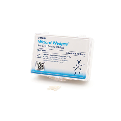 Dockum Research Lab WW-AM-S-400-NAT Wizard Wedges Anatomical Matrix Small 400/Pk