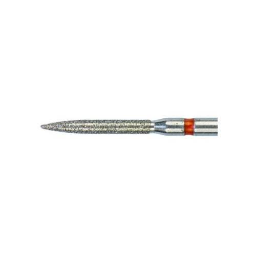 Coltene Whaledent 60032349 Alpen FG G856L-314-018-10.0-M Long Round End Taper Medium Grit Diamond Burs 5/Pk