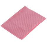 House Brand Dentistry 109233 HSB Dental Patient Bibs 3+1 Ply 13" X 18" Dusty Rose 500/Bx