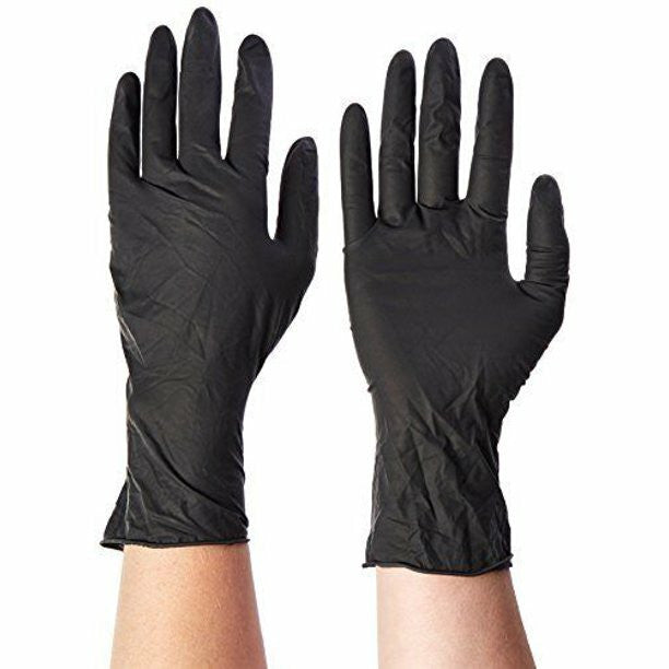 Microflex BD-1001-PF Latex Exam Gloves Powder Free Latex Black Small 100/Bx