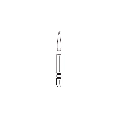 Premier Dental 2015860 Two Striper FG Friction Grip #265 MFS MF-2 Finishing Diamond Burs 5/Pk