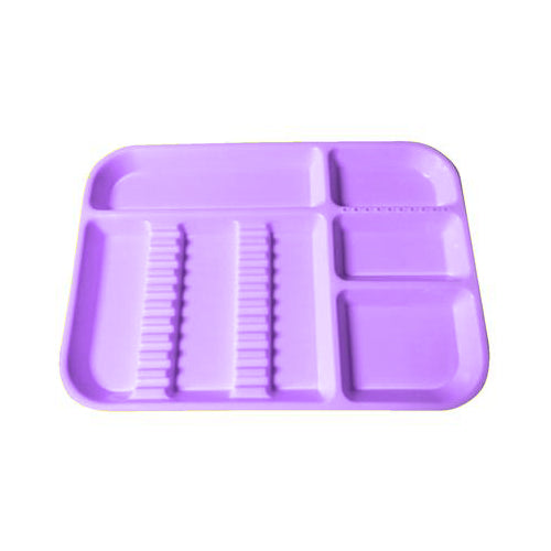 Plasdent 300BDS-10N Divided Dental Tray Size #B Neon Purple