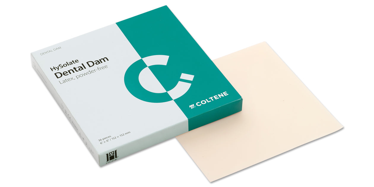 Coltene Whaledent 60034415 HySolate Latex Dental Dam 5 X 5 Green Medium 52/Pk H02142 EXP Apr 2026