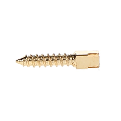 House Brand Dentistry 400021 HSB Gold Plated Screw Posts M6 #6 Medium 9.3mm 12/Pk