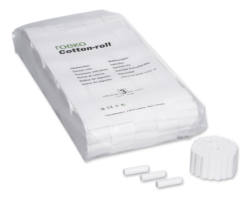 Coltene Whaledent 104013 Roeko Cotton Rolls #3 1.5