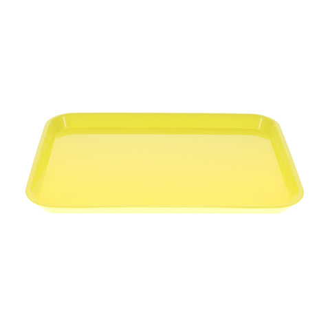 House Brand Dentistry 108148 HSB Set-Up Tray Flat #B Ritter Neon Yellow Plastic 13-3/8" x 9-5/8" X 7/8"