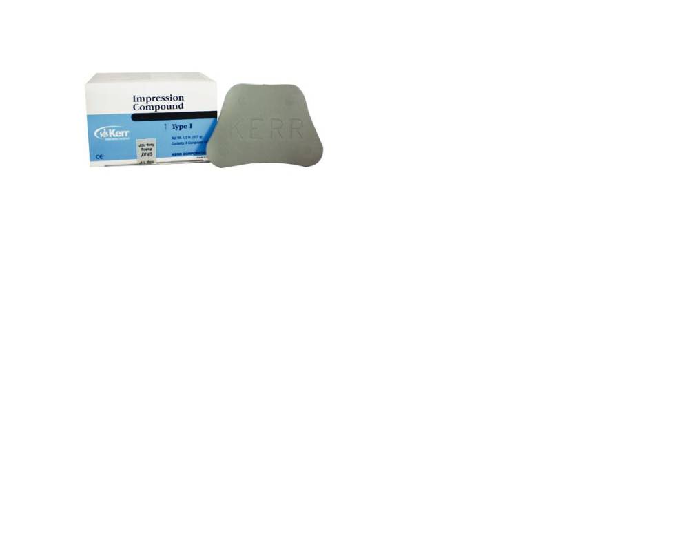 Kerr Dental 00452 Impression Compound Cakes Gray Wax 0.5Lb