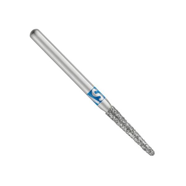 SS White 856-016M Piranha FG Tapered Round End Medium Grit Diamond Burs 25/Pk
