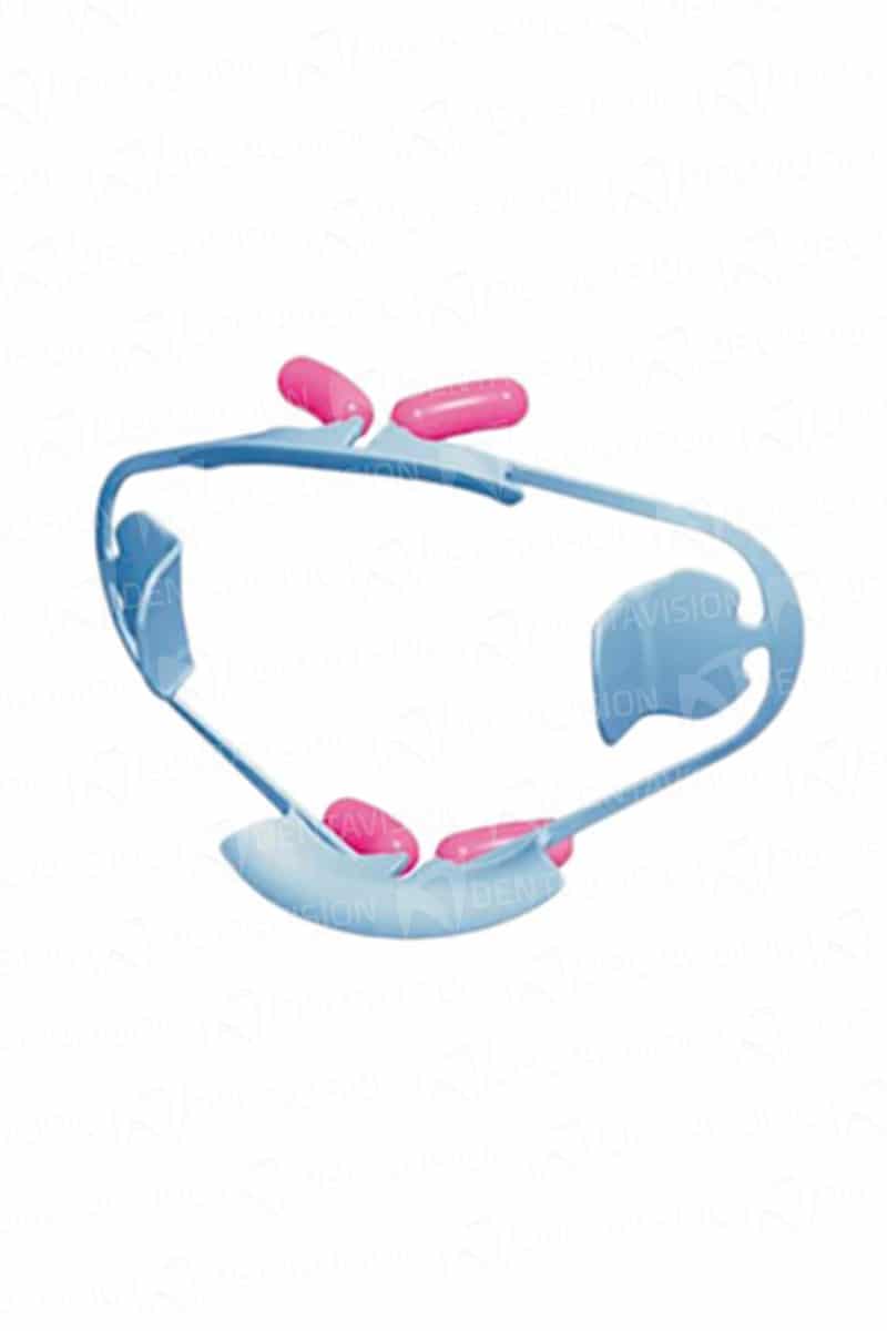 Kerr Dental 5502 Optiview Lip & Cheek Retractors Small Kit Light Blue Frames Cushions Are Autoclavable