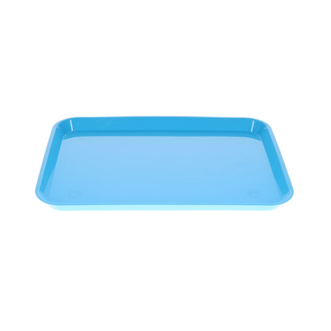 House Brand Dentistry 108146 HSB Set-Up Tray Flat #B Ritter Neon Blue Plastic 13-3/8" X 9-5/8" X 7/8"