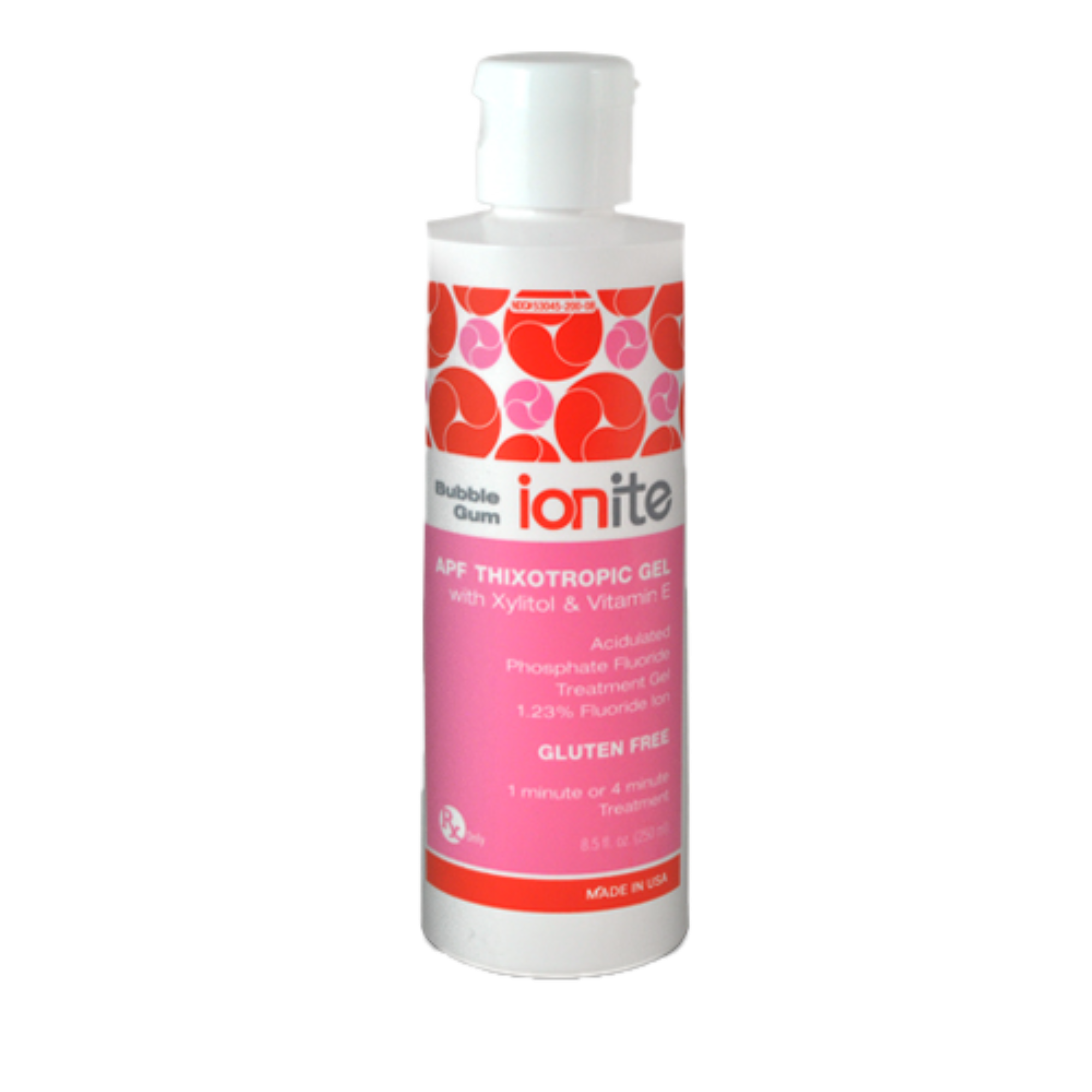 Dharma Research 56-00001 Ionite Dental Fluoride Gel Bubble Gum 1.23% APF 500mL