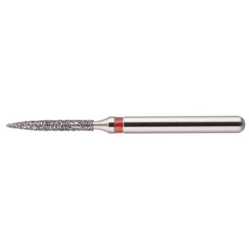 Premier Dental P862010F Priva FG #862.010 Flame Fine Grit Diamond Burs Red 5/Pk