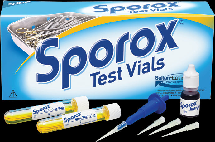 Sultan 75195 Sporox Test Vials Intro Kit EXP Aug 2026