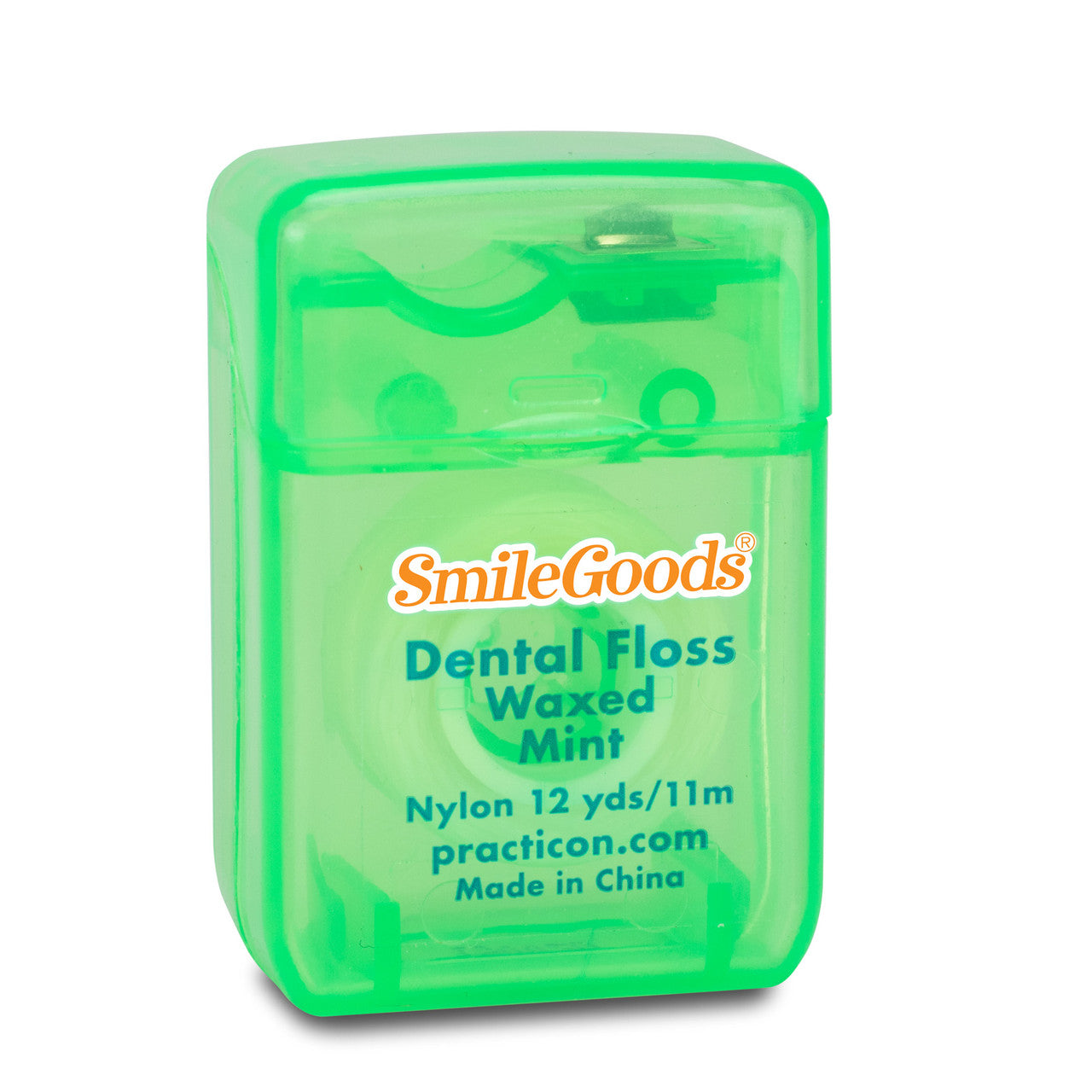 Practicon 7045203 Smilegoods Mint Waxed Dental Floss 12 Yards 72/Pk