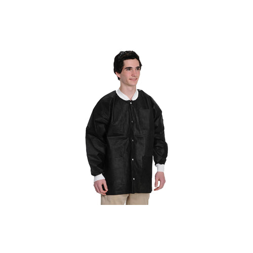 ValuMax 3630BK2XL ExtraSafe Lab Jackets Black 2XL 10/Pk