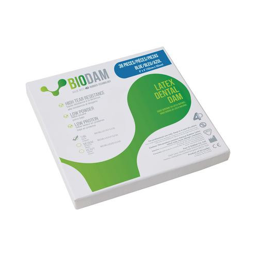 4D Rubber BIOBLU01815236 Biodam Latex Dental Dam 6