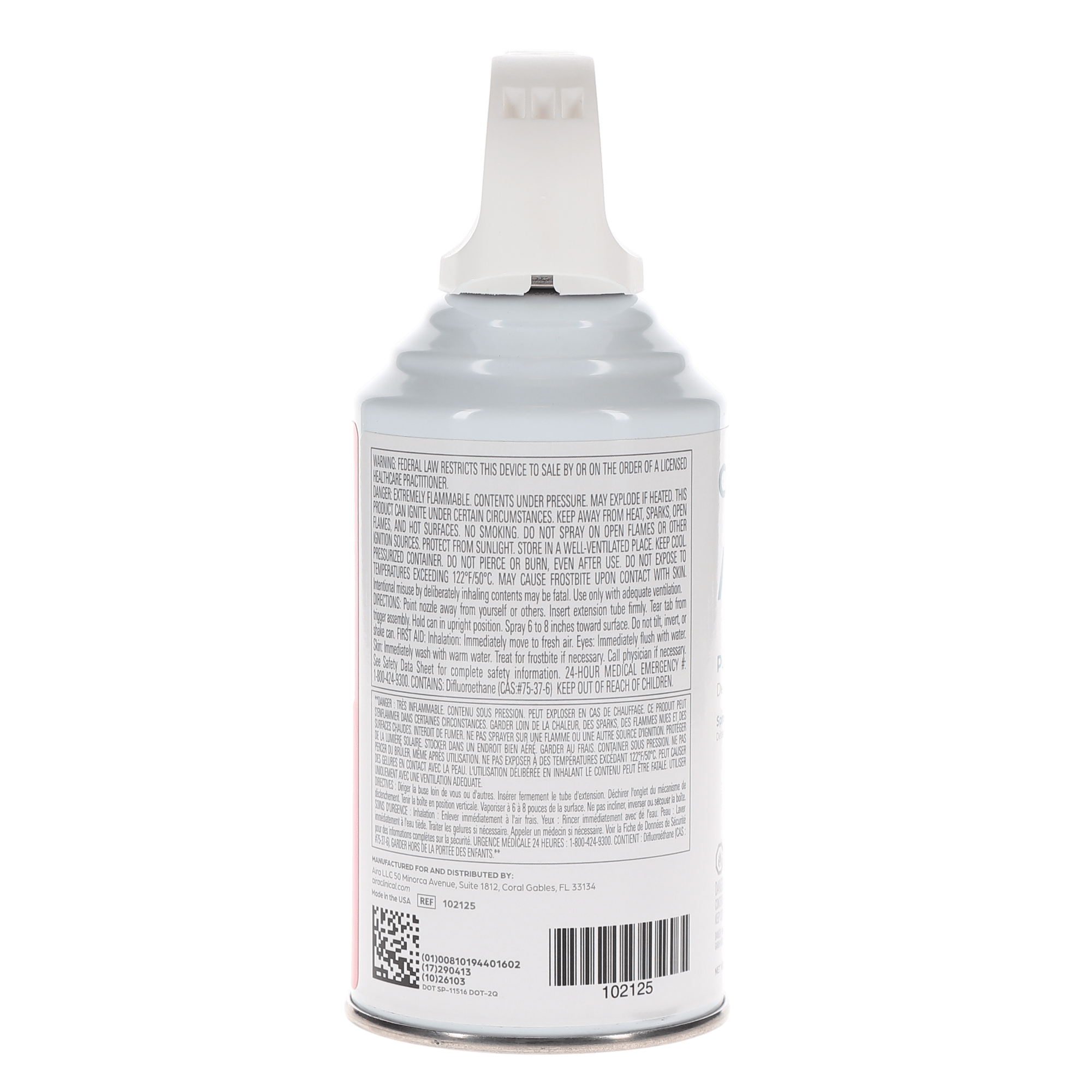 Aira 102125 Apex Plus Endo Freeze Pulp Vitality Refrigerant Spray 10 Oz